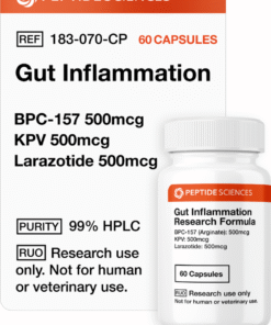 Gut Inflammation (60 Capsules) (Stable BPC-157 Arginate, KPV, Larazotide)